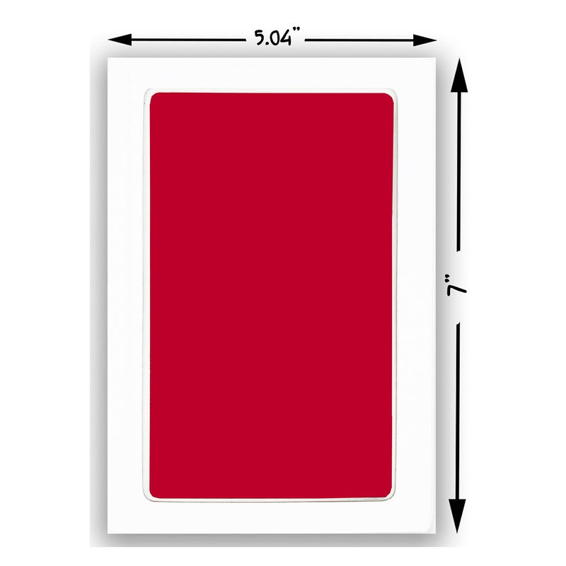 Tiny Gifts Extra Large Clean Touch Ink Pad for Baby Handprints and Footprints - Inkless Infant Hand & Foot Stamp - Safe for Babies, Doesn’t Touch Skin - Perfect Family Memory or Gift by Tiny Gifts, Red - Image 2